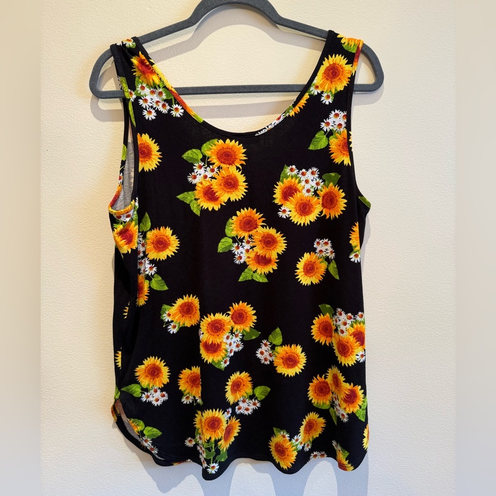 Sunflower Tank Top - Kenar - size Large